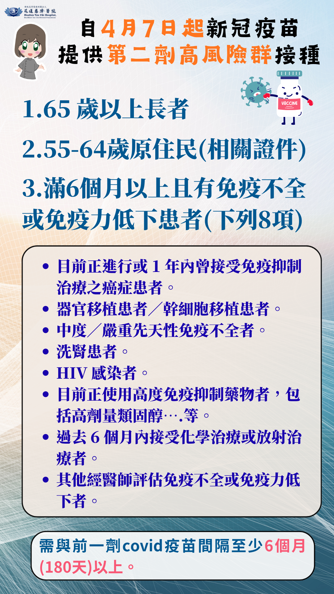  115/4/7 起開始接種 莫德納或Novavax 之COVID疫苗之COVID-19 公費疫苗