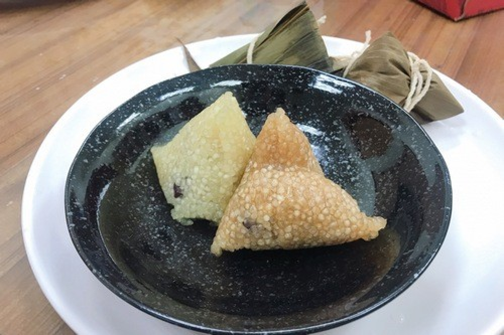 茶香西米水晶粽 