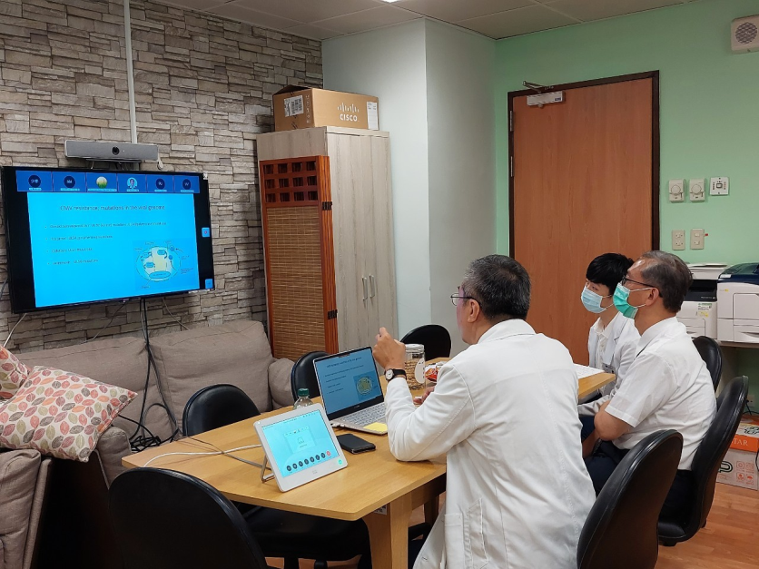 2021/09/01(三)新南向造血幹細胞移植遠距進階跨國講座:  Management of Cytomegaloviral (CMV) Infection in HSCT活動現場。