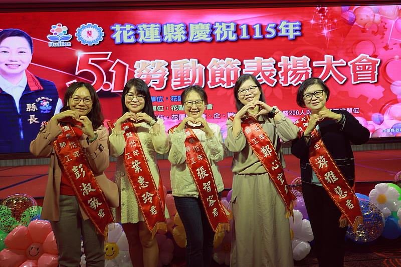 花蓮慈院5位護理師獲模範勞工 溫柔堅韌守護東部醫療網