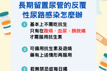 長期留置尿管的反覆性尿路感染怎麼辦?